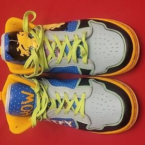 Colorful Cartoon High-Top Sneakers